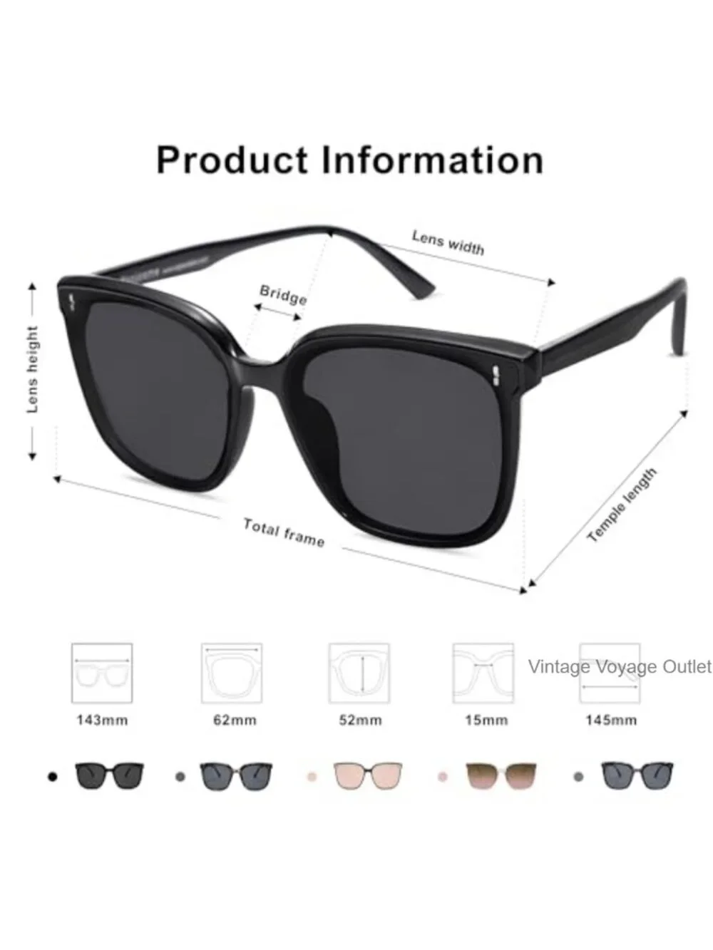 Vintage Square Sunglasses UV400 Protection for Women Men